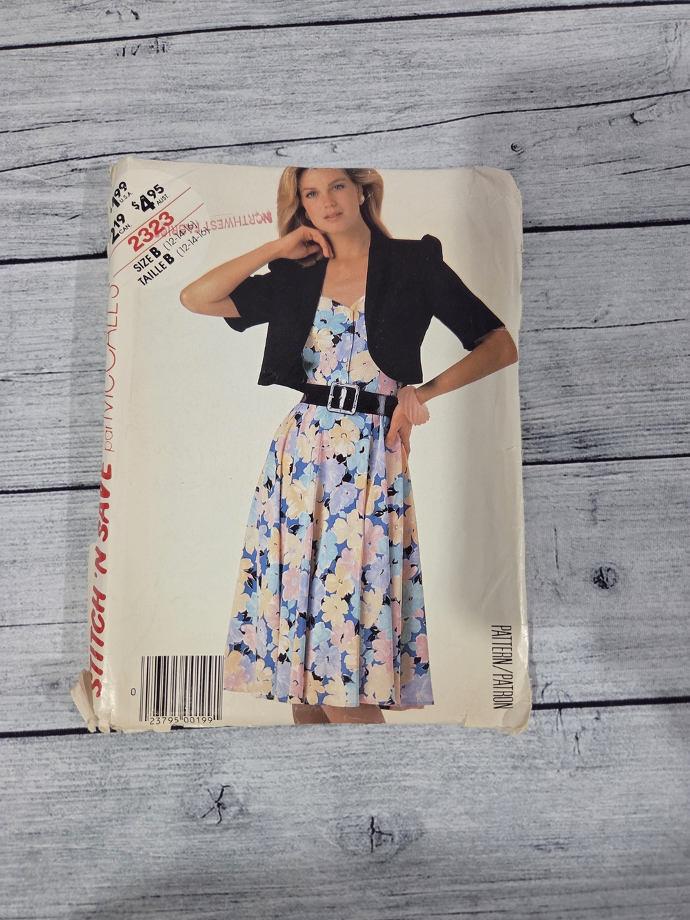 McCall's Sewing Pattern 2323 Size B 12-18-16